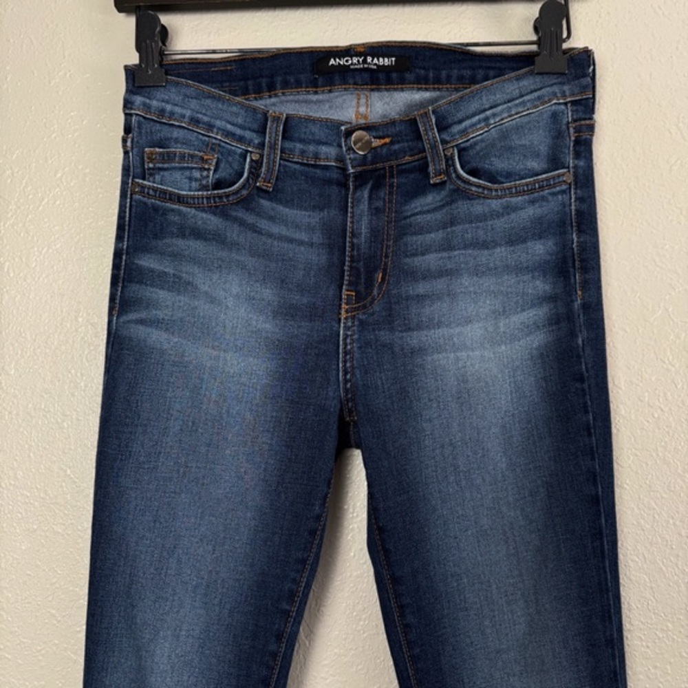 Angry Rabbit flare jeans dark wash mid rise 26/3‎ - Picture 3 of 11